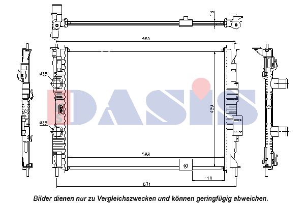 AKS DASIS Radiators, Motora dzesēšanas sistēma 070130N